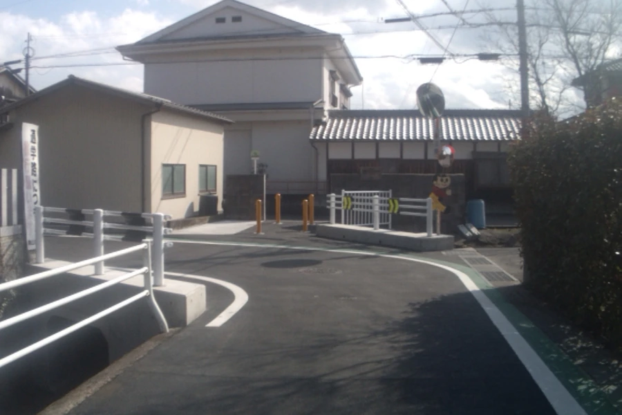南山田学校線の道路整備
