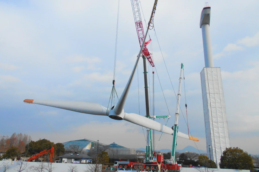 風力発電設備の解体工事